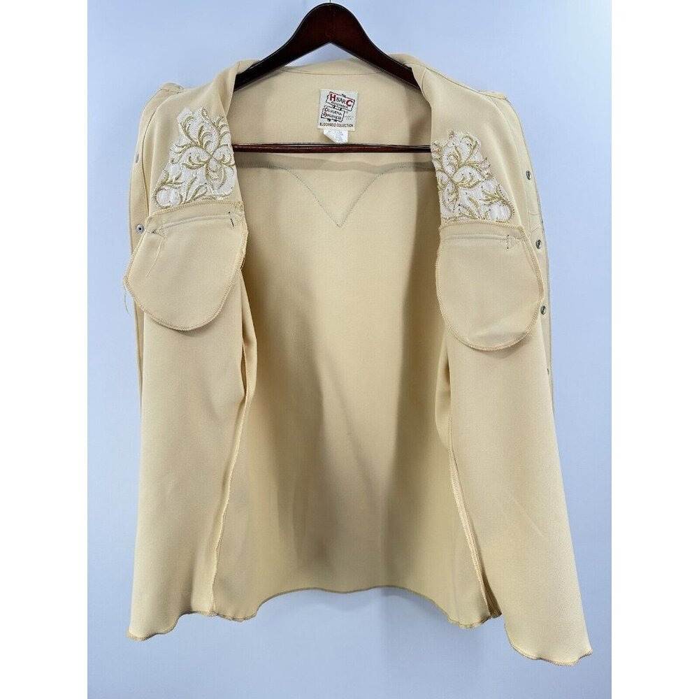 H Bar C Ranchwear Vintage Western Pearl Button Shirt Size 16.5 Mens - Picture 9 of 16